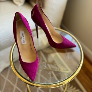 EUC JIMMY CHOO ORCHID SUEDE “ANOUK” 39